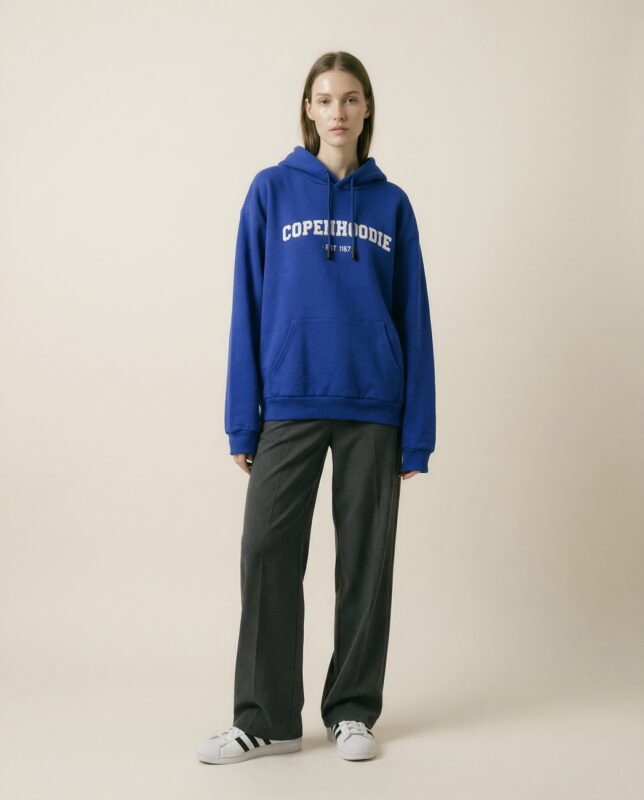 Copenhoodie blå